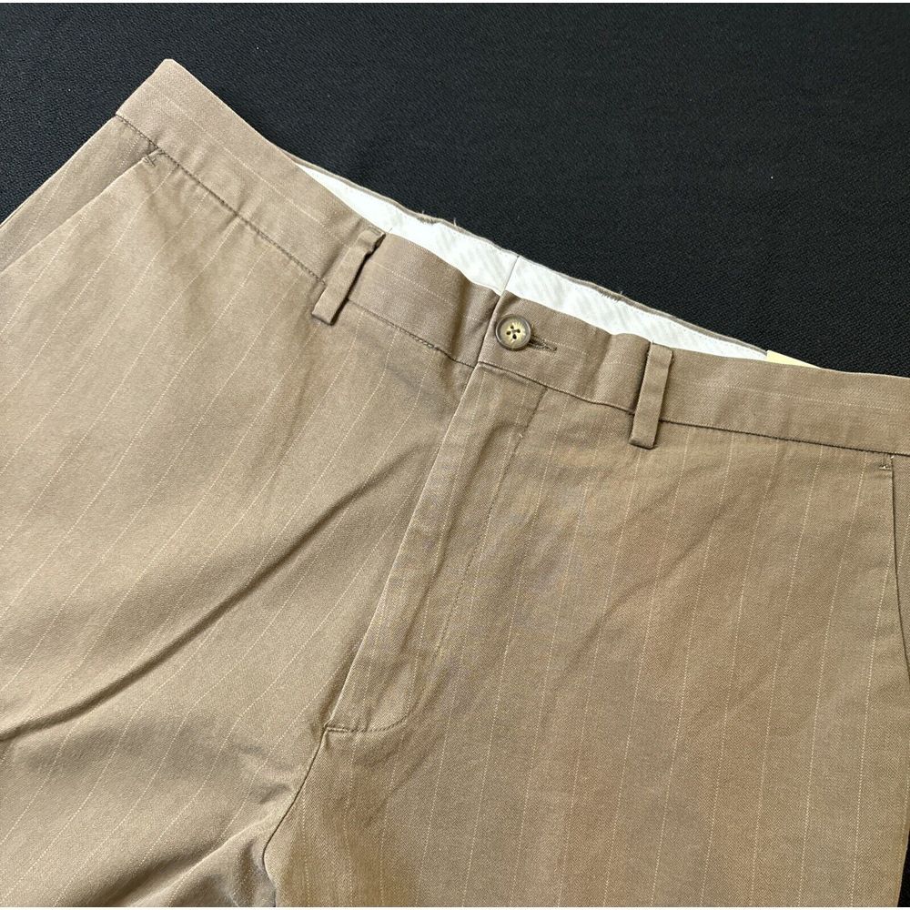 NEW ~ IZOD 34x32 DELUXE‎ SPORT Men's Pants COFFEE Color Flat Front ~ EXCELLENT